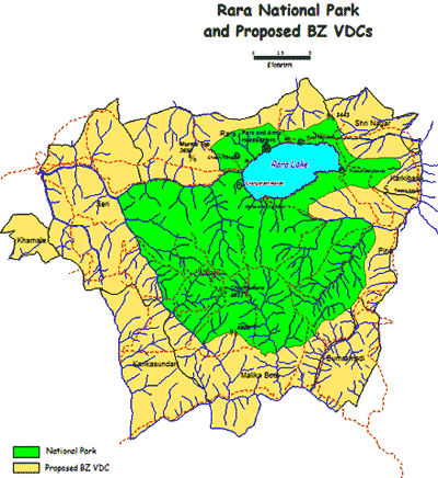 Much of the park is at an altitude of about 3000 meters forested by conifers 